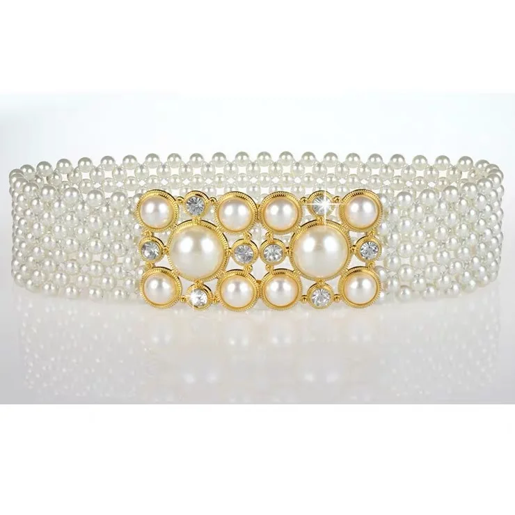 58 мм широкий женский перламутровый эластичный пояс-цепочка пояс для талии