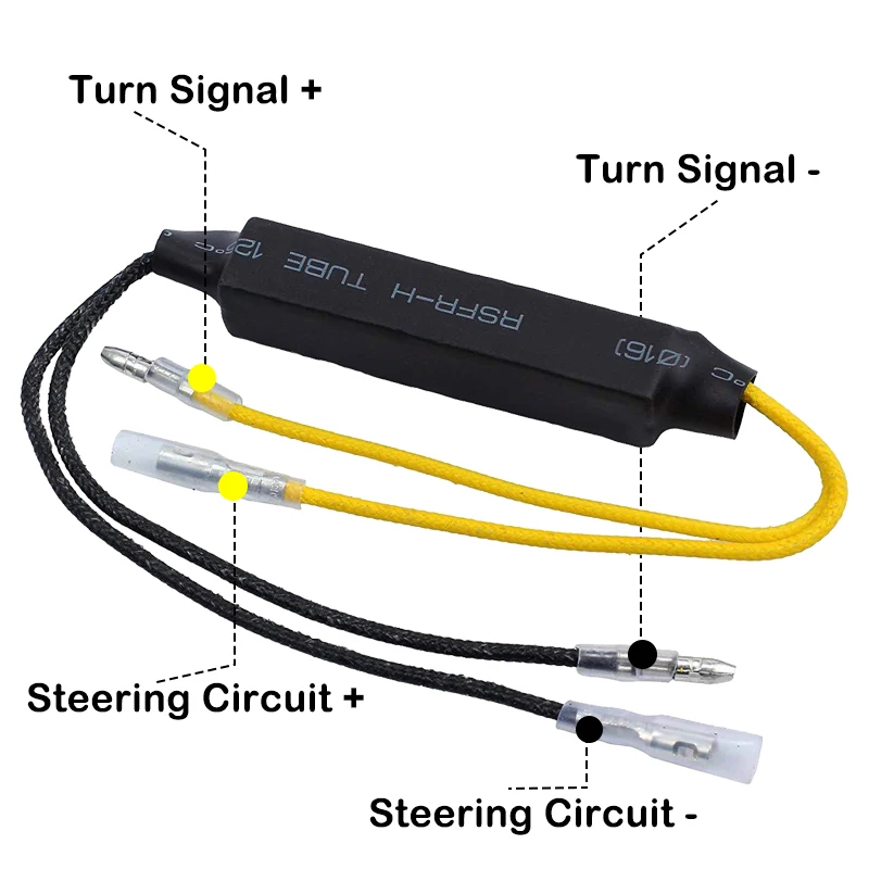 RUIZHI 4 pièces 12V Moto LED Résistance,Résistance clignotant led moto,Moto  LED résistance de puissance,LED Moto Clignotant Indicateur Résistance  Adaptateur pour moto scooter : : Auto et Moto