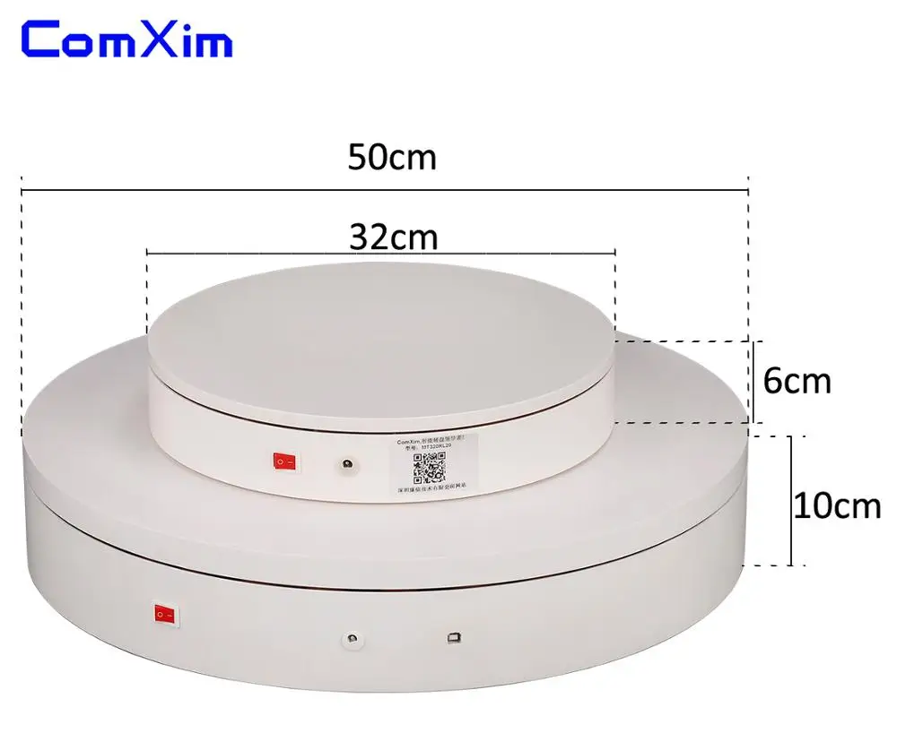 ComXim 50 см Максимальная нагрузка 100 кг пульт дистанционного управления Bluetooth PC направление угловая скорость модель поворотный стол видео проигрыватель фотографии