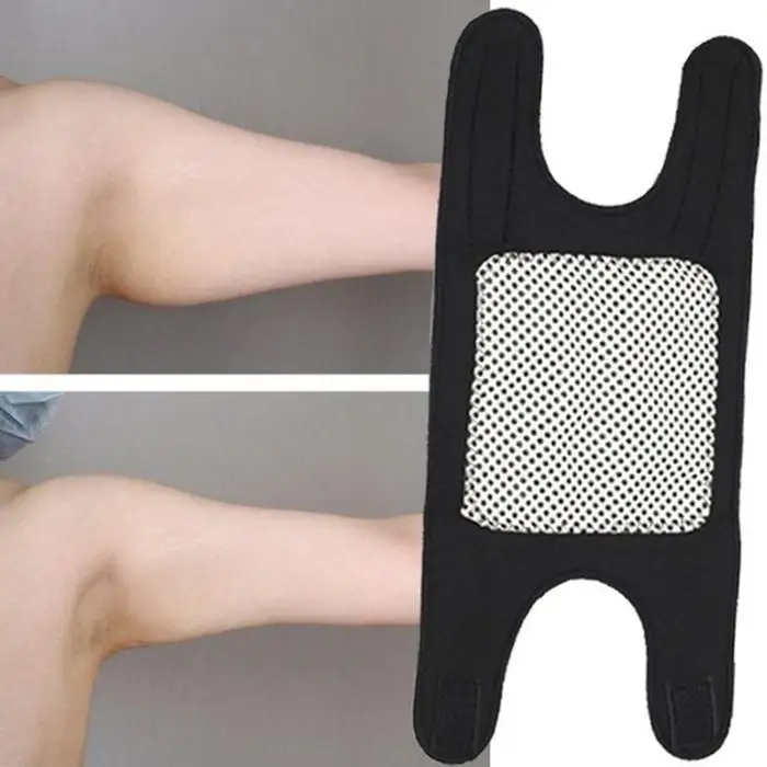OPHAX 1 шт. локоть для поддержки, турмалиновая Регулируемая налокотники подтяжки ремни налокотники защищает от артрита Самонагревающиеся подтяжки