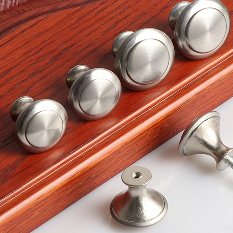 50 шт. Кухня шкаф ручки ящика шкафа ручки с винтовым зажимом ручка платяного шкафа круглый нержавеющая стальные изделия для мебели