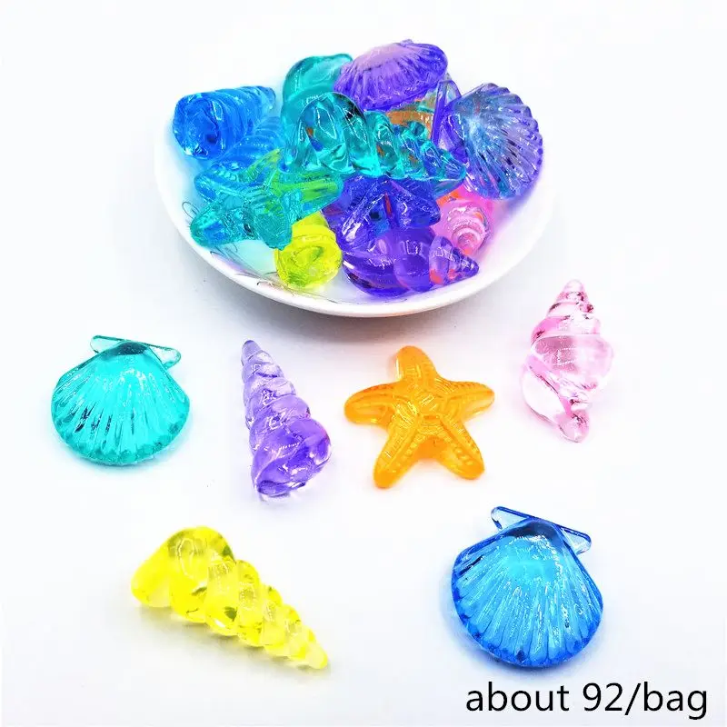 D Animal Car Fruit Acrylic Beads Classroom Reward Party Bag Filler Kids Room Fish Tank Decoration R7RB - Color: D