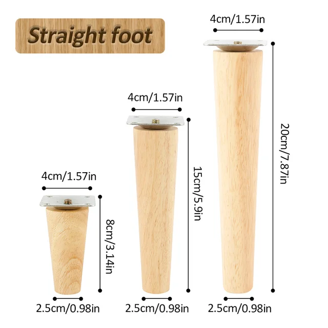 Ironmongery ÖKA Wooden Furniture Leg Fittings TRÖSKEL