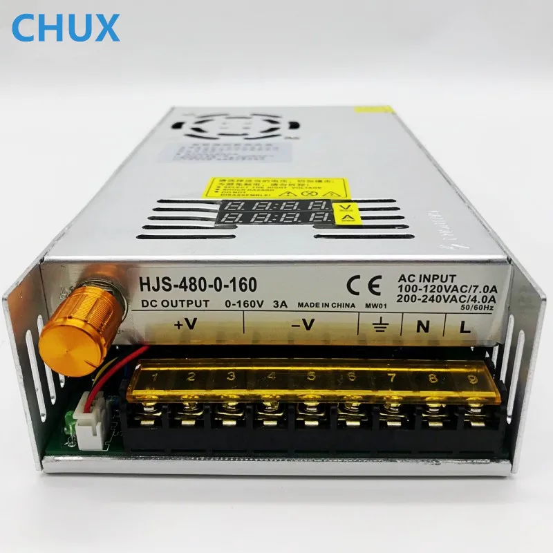 CHUX 480w Switching Power Supply 5V12v 24v 36v 48v 60v 160V Adjustable display AC-DC Converter 80v 120v 220V LED Power Supply-2