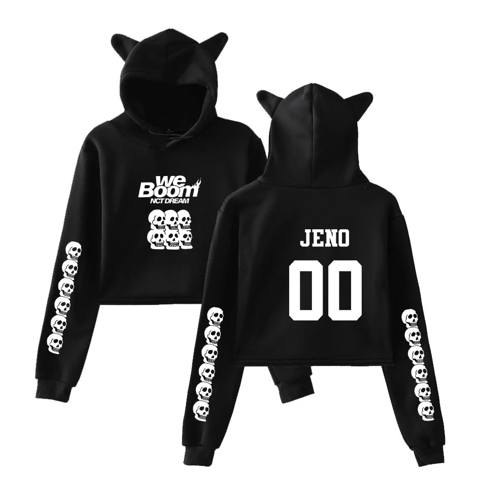 Nct Mimpi Kami Boom Album 2D Kawaii Hoodie Wanita Pullover Kemeja Pendek  2019 Gadis Kpop Street Telinga Kucing Sweatshirt|Hoodies & Kaus| -  Aliexpress