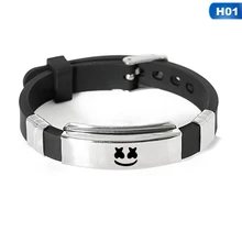 Canuomen DJ Bracelet Stainless Steel Engrave Watchband Bracelets arshmello Music Fans Souvenir Bracelet Jewelry