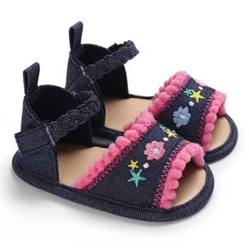 

21 New Toddler Baby Girl Woven Bow-Knot Sandals Canvas Shoe Simple Shoes Sneaker Anti-slip Soft Sole Shoes