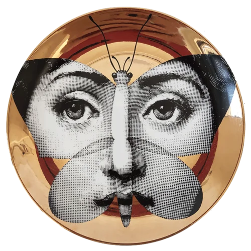 1 Новинка, Топ Мода, Milan rosenthal Piero fornasetti, тарелки, Золотая иллюстрация, подвесные блюда, образец, украшение для дома, отеля - Цвет: 1