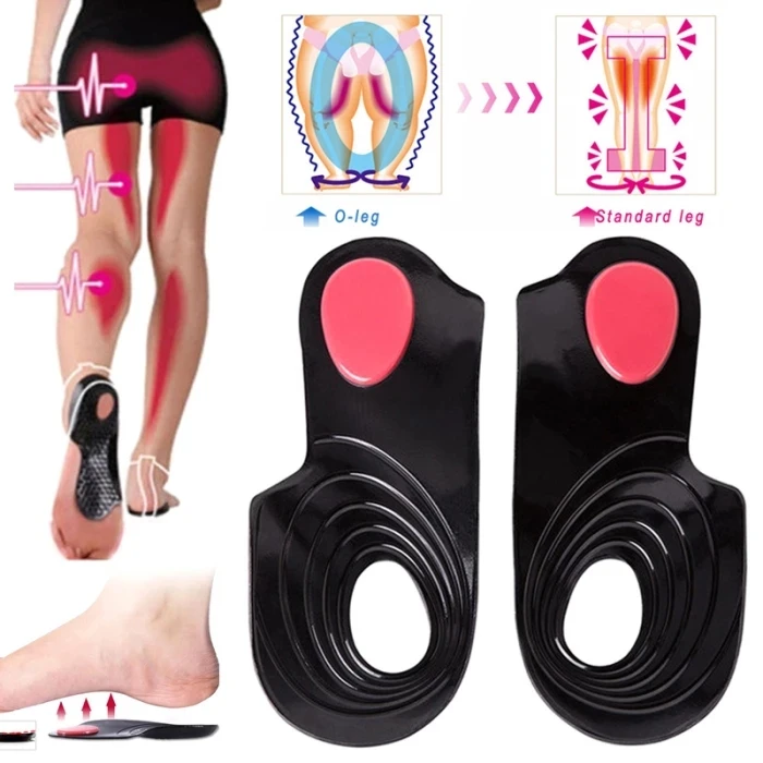 

1 pair Flat Foot Corrector Gel Insole Cure Flat Feet O/X Leg Arch supports 3 Size Avaible Orthopedic Correct Insoles