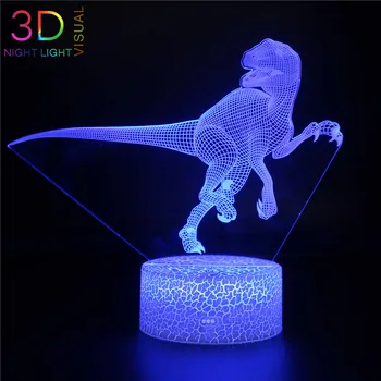 

ATOPH 16 Color Changing LED Night Light T-Rex Series 3D Nightlight for Children Bedroom Lighting Decoration