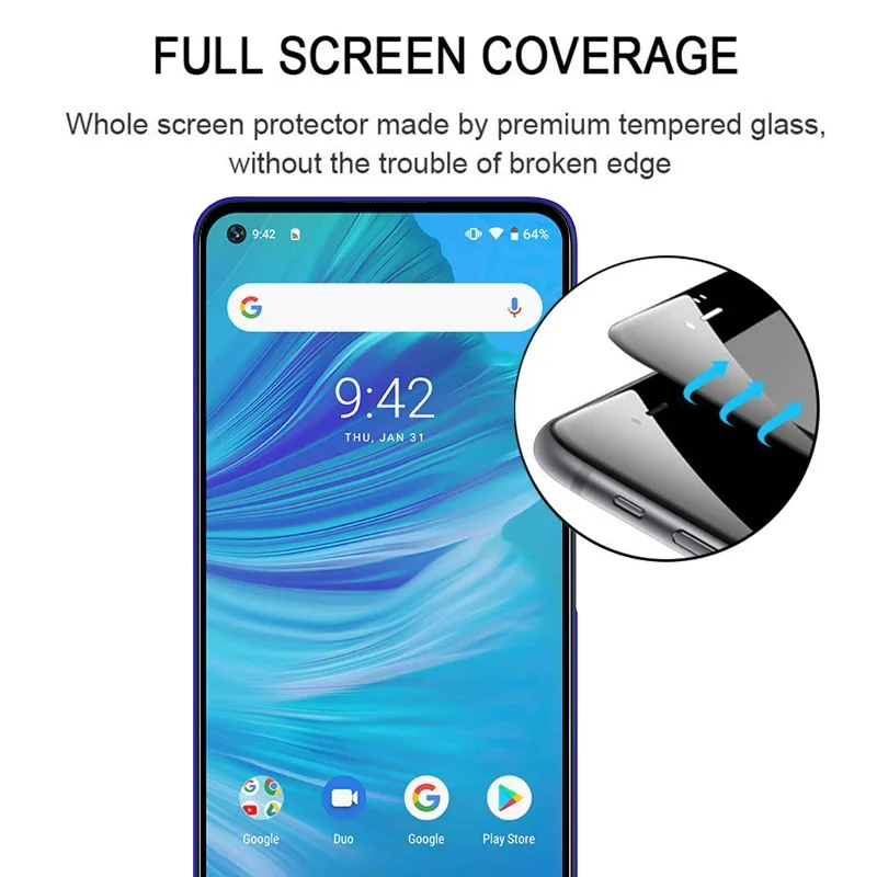 2 шт стеклянная крышка для UMIDIGI F2, защита экрана из закаленного стекла 9 h, защитная крышка UMI F 2 pelicula de vidro