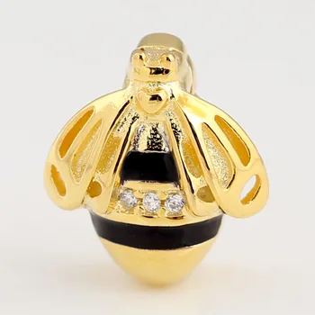 

Original Shine Reflexions Queen Bee Clip Stopper Lock Beads Fit 925 Sterling Silver Bead Charm Bracelet Diy Jewelry