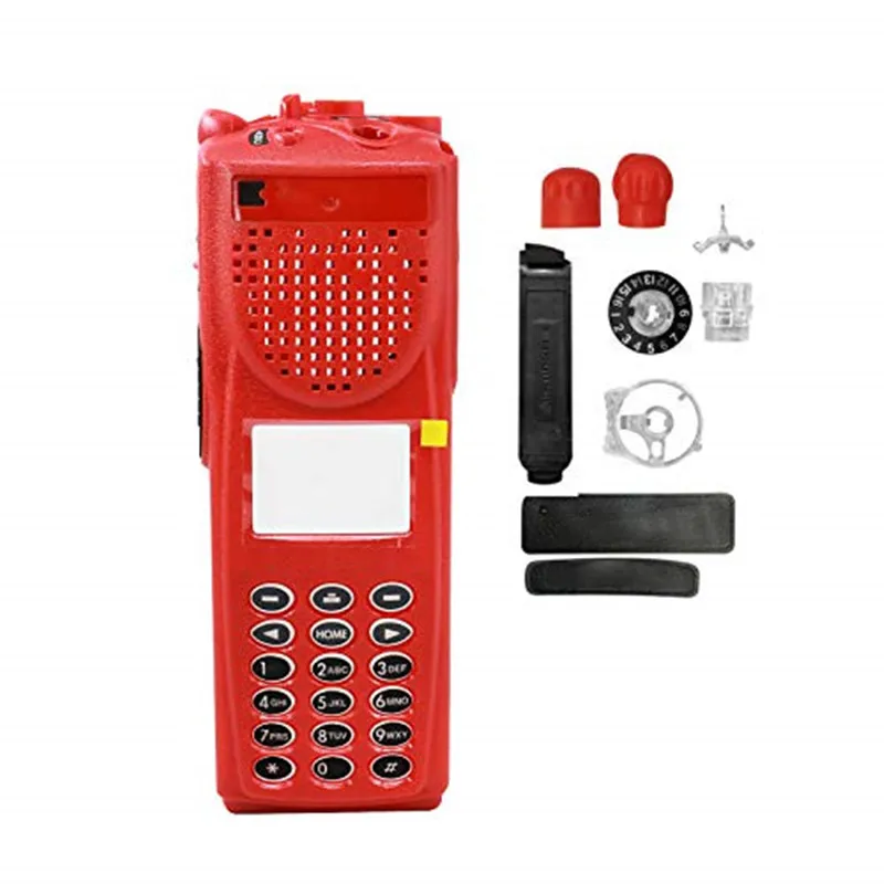 Red Walkie-talkie Full-keypad Replacement Repair Cover Housing Case Kit For XTS3000 Model 3 M3 Two-Way Radio