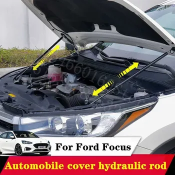 

Puou For Ford Focus Car Bonnet Hood 2Pcs Support Hydraulic booster Strut Bars Lift Spring Shock Bracket Car Styling