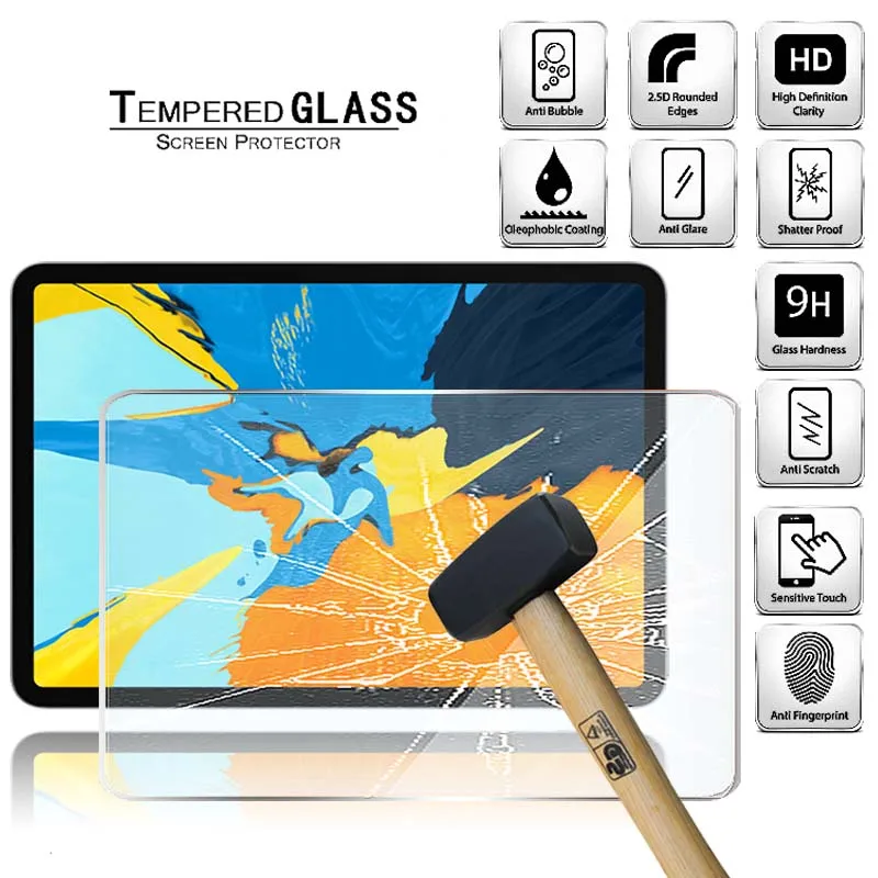 

Tablet Tempered Glass Screen Protector Cover for Apple IPad Pro 11" (2018) 1st Gen Anti-Screen Breakage HD Tempered Film