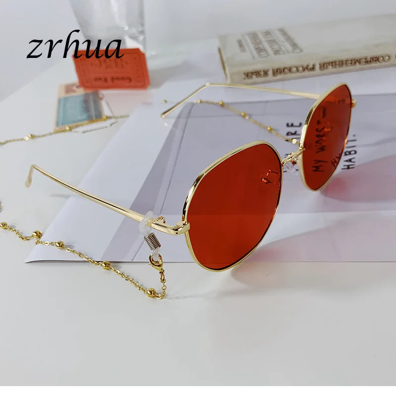 Модные шикарные мужские и женские Золотые Серебряные очки для очков солнечные очки с цепочкой для чтения, украшенный бисером, цепочка для глаз, держатель шнура, шейный ремень, веревка