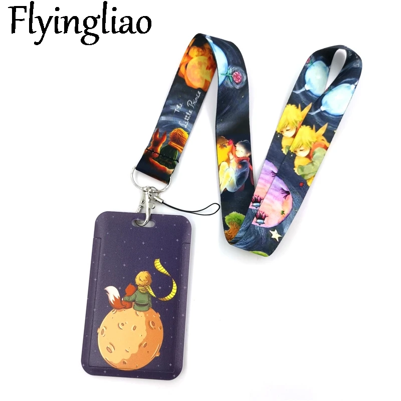 Little Prince Cartoon Kids Lanyard for Keys Phone Cool Neck Strap Lanyard for Camera Whistle ID Badge Cute webbings ribbons Gift blue sea turtle ocean lanyard for keys phone cool neck strap lanyard for camera whistle id badge cute webbings ribbons gifts