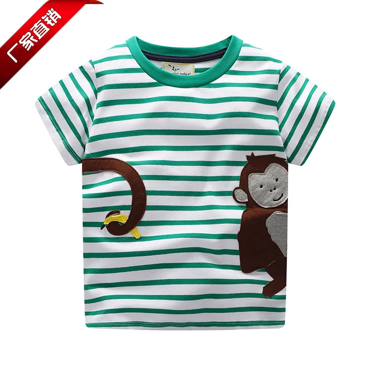 Детская футболка; сезон лето; bei duo Han; Заводская одежда; детская футболка с короткими рукавами; летняя футболка с короткими рукавами