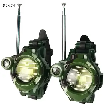 

Pokich Child Toy Camouflage Military Watch Wireless Walkie-talkie Outdoor Children Parent-child Interactive Toy Holiday Birthday