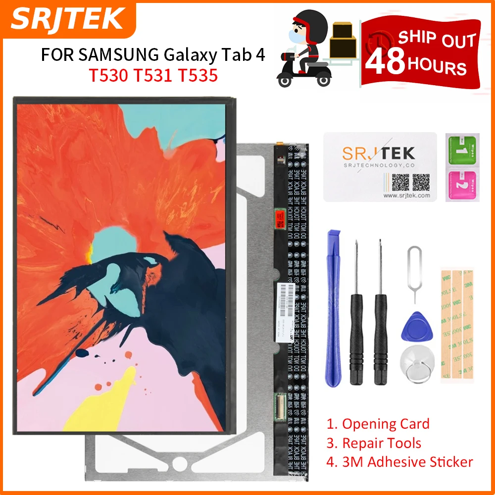 SRJTEK ЖК экран для Samsung Galaxy Tab 4 T530 T531 с матрицей T535 планшета и ПК сменный дисплеем
