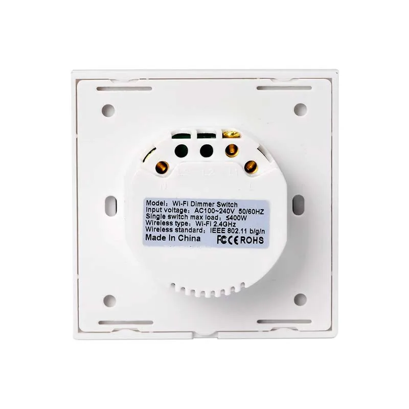 Переключатель регулировки яркости с регулируемой яркостью Wifi Smart Touch Dimmer панель 220 В светодиодный сенсорный выключатель Встраиваемый модуль панели управления EU/UK