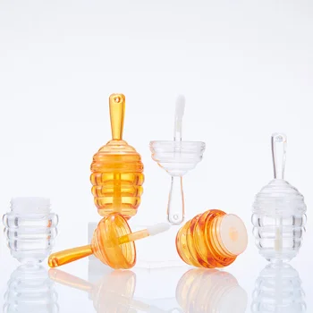 

10PCS Mini Bee Fang Honeycomb Lip Gloss Empty Tube Lipstick Tube Cosmetic Packaging Lip Gloss Empty Tube Containers
