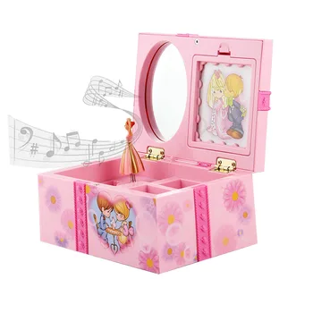 

New Arrival Music Box Creative Gifts for Kids Clockwork Toy Musical Jewel Case Storage Organizer