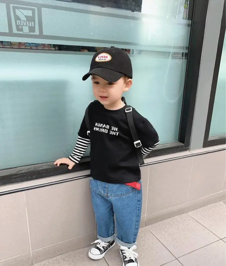 Boys'Dress весенне-осенняя одежда для мальчиков; Новинка; детская куртка с длинными рукавами в иностранном стиле; джемпер