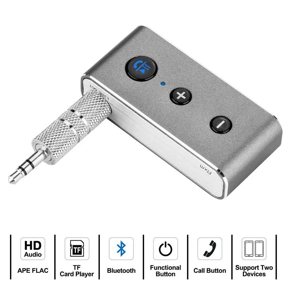 3,5 мм Bluetooth 4,2 приемник перезаряжаемый музыкальный аудио адаптер Hands-free автомобильный комплект AUX A2DP приемник Bluetooth адаптер