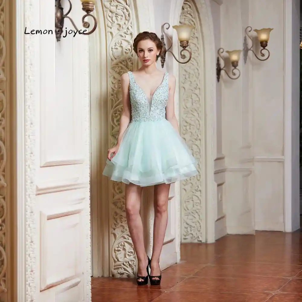 lemon cocktail dress