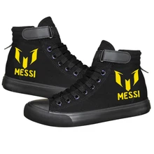 Bacelona Argentina Messi мужские кроссовки парусиновая обувь на шнуровке Повседневная Вулканизированная обувь для отдыха для мужчин мальчиков