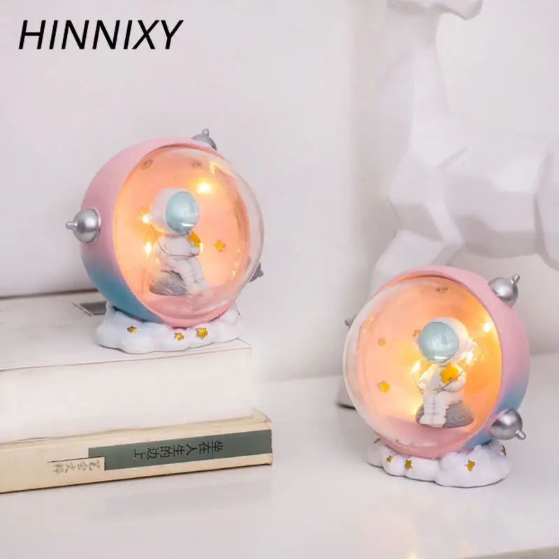 Hinnixy светодиодный астронавт ночной Светильник лампы в виде Луны Вселенная