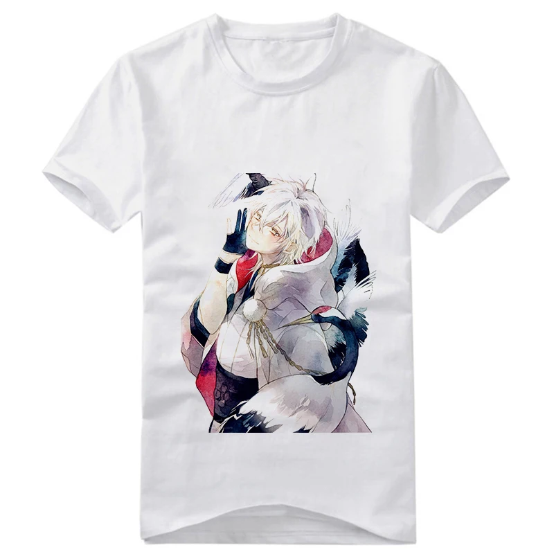 23 Футболка с японским рисунком Touken Ranbu, аниме Tsurumaru Kuninaga, унисекс, Повседневная футболка с коротким рукавом, карнавальный костюм, футболка с принтом - Цвет: 23