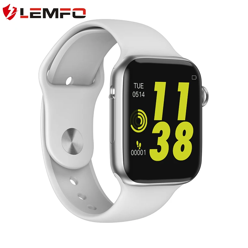 LEMFO W34 1,5" Full Touch женские Смарт-часы мужские для Apple Watch Bluetooth Вызов ЭКГ монитор здоровья трекер Смарт-браслет - Цвет: White