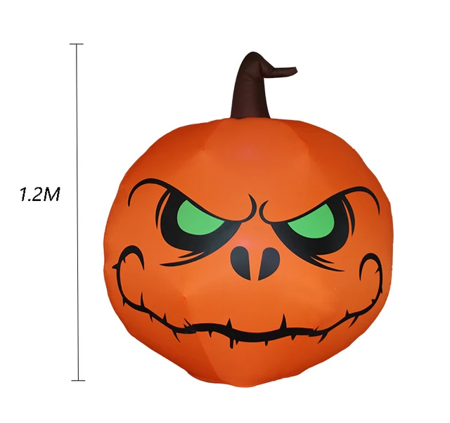 Spider Halloween Pumpkin 2022 2022 New Outdoor Halloween Toys Decoration Led Lighted Inflatable Pumpkin Ghost Skeleton Skull Spider Halloween Party Proops Inflatable Toys Aliexpress