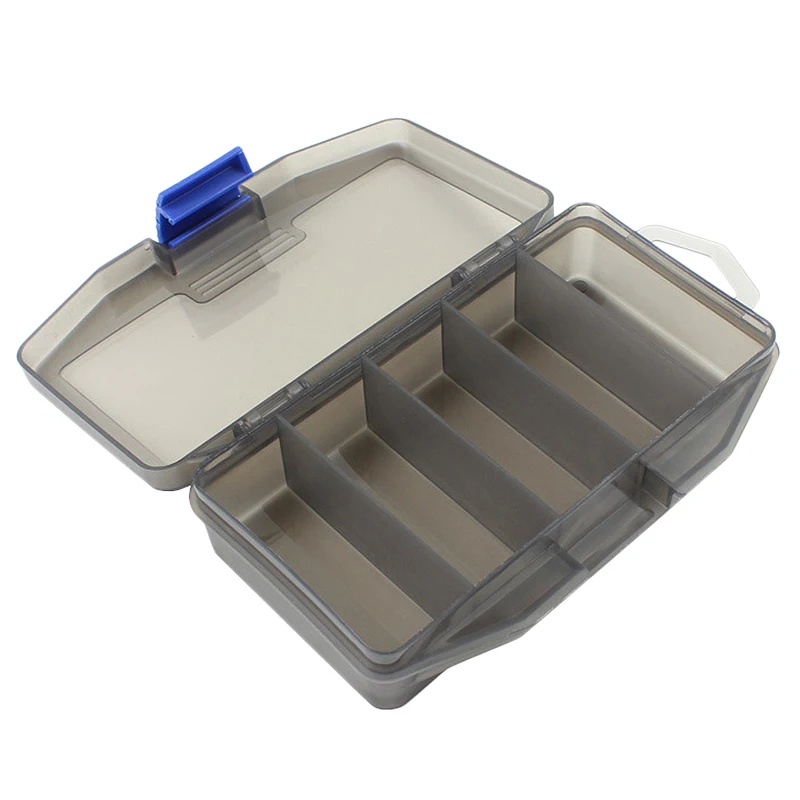 

New Hot 5 Compartment Fishing Tackle Box Bait Lure Hooks Box Bait Storage Case Fishing Tool Tackle Sorting Case