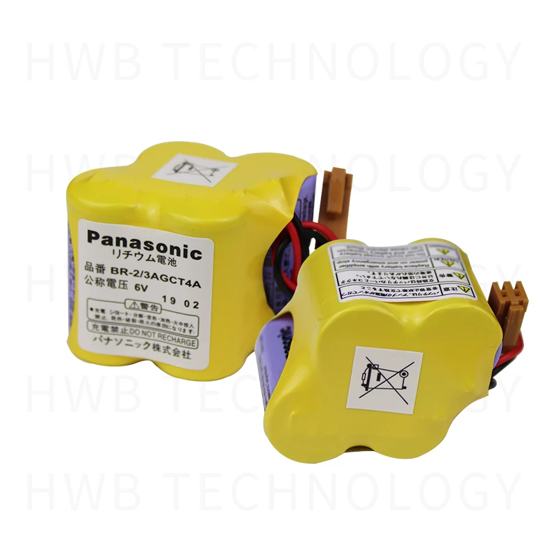 2 упаковки Горячая новинка BR-2/3AGCT4A BR2/3AGCT4A BR-2/3 2/3AGCT4A BR-2/3AG 6 В литий-ионная батарея PLC промышленные литиевые батареи с вилкой