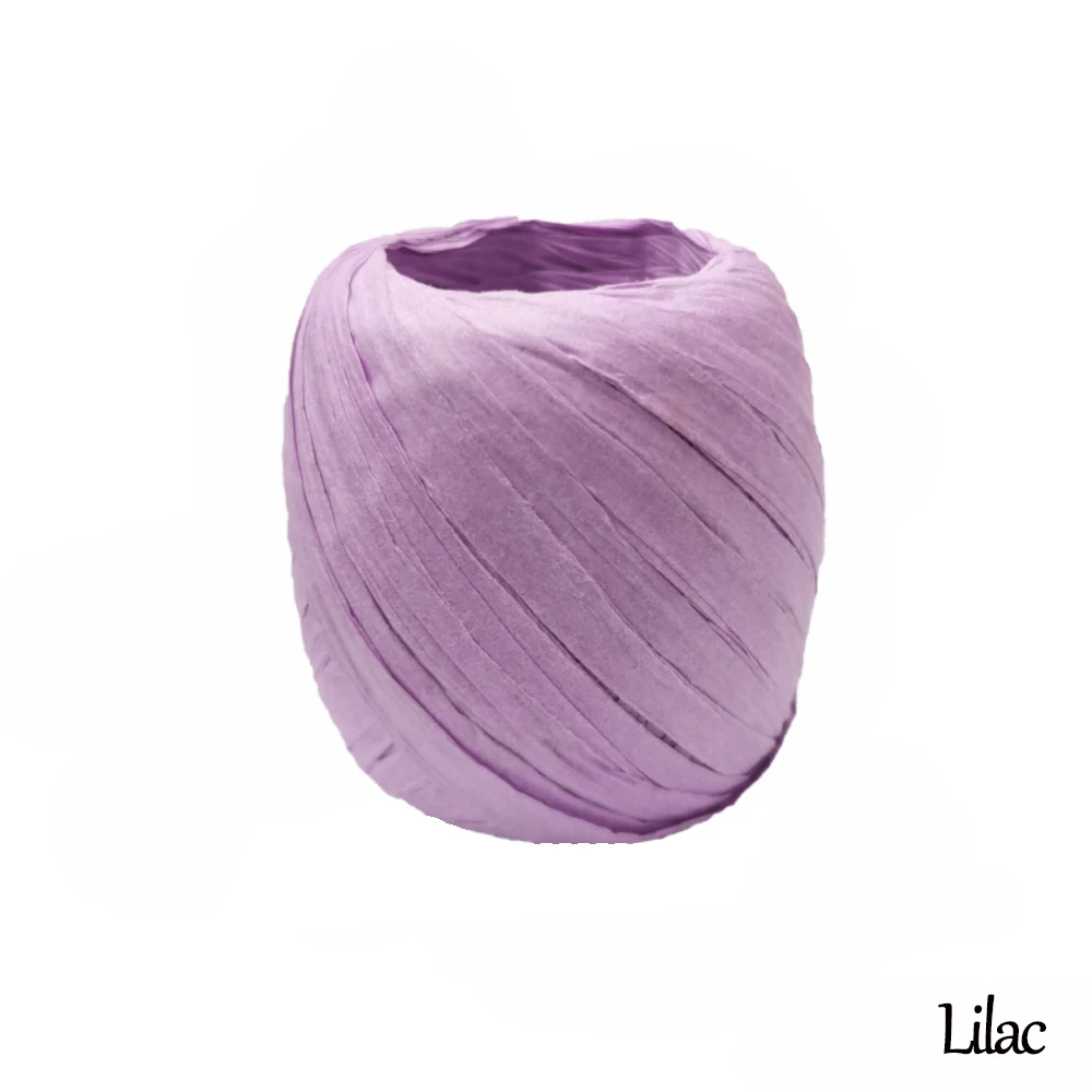 20 м бумажная веревка из рафии шар натуральная солома-рафия рулон подарочная упаковка нить Лента Скрапбукинг Упаковка Бумага шнур поставка - Цвет: Lilac