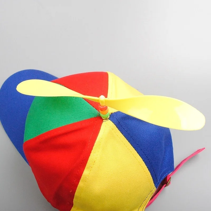 Забавная детская Кепка Snapback для родителей и детей, цветная бейсбольная кепка с пропеллером, уличная солнцезащитная Кепка с козырьками
