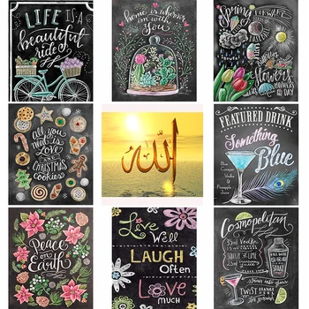 

5d Diamond Painting Full Drill Square Flowers Text card Picture Ever Moment Diamond Embroidery Decorations for Living Room