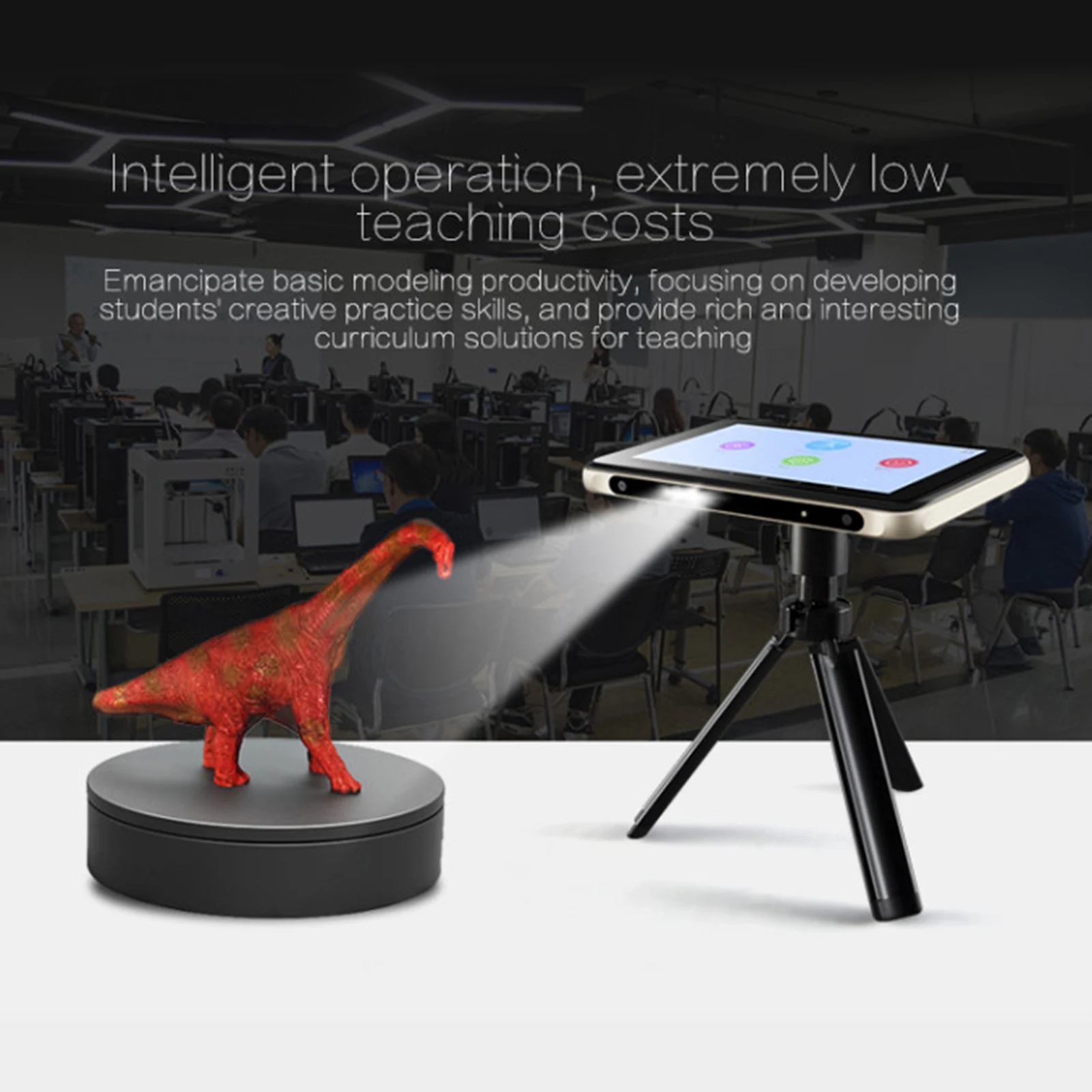 CREALITY CR T 3D الذكي الماسح الضوئي النمذجة 1080P جهاز العرض