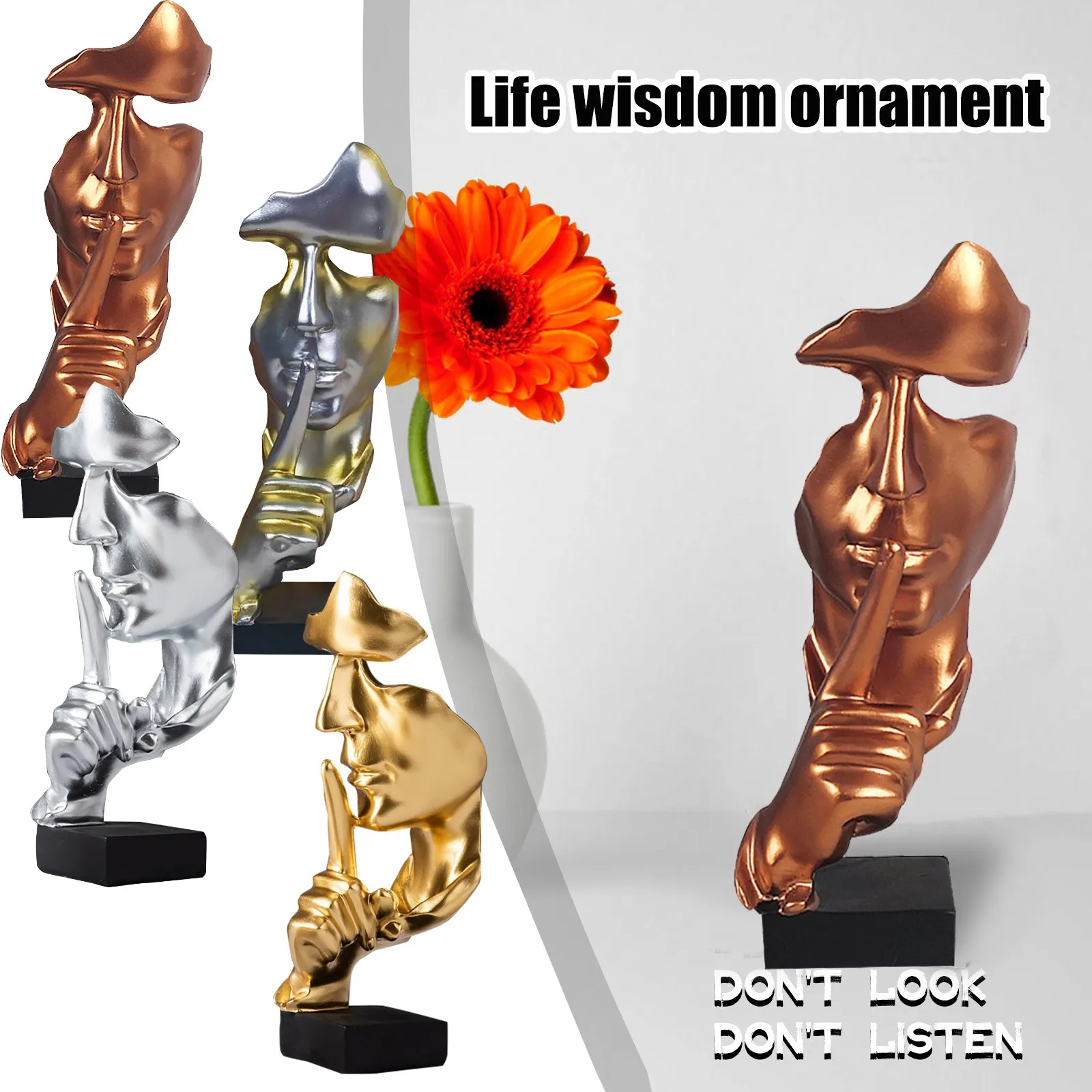 Минималистичная абстрактная скульптура для гостиной и офиса Современное