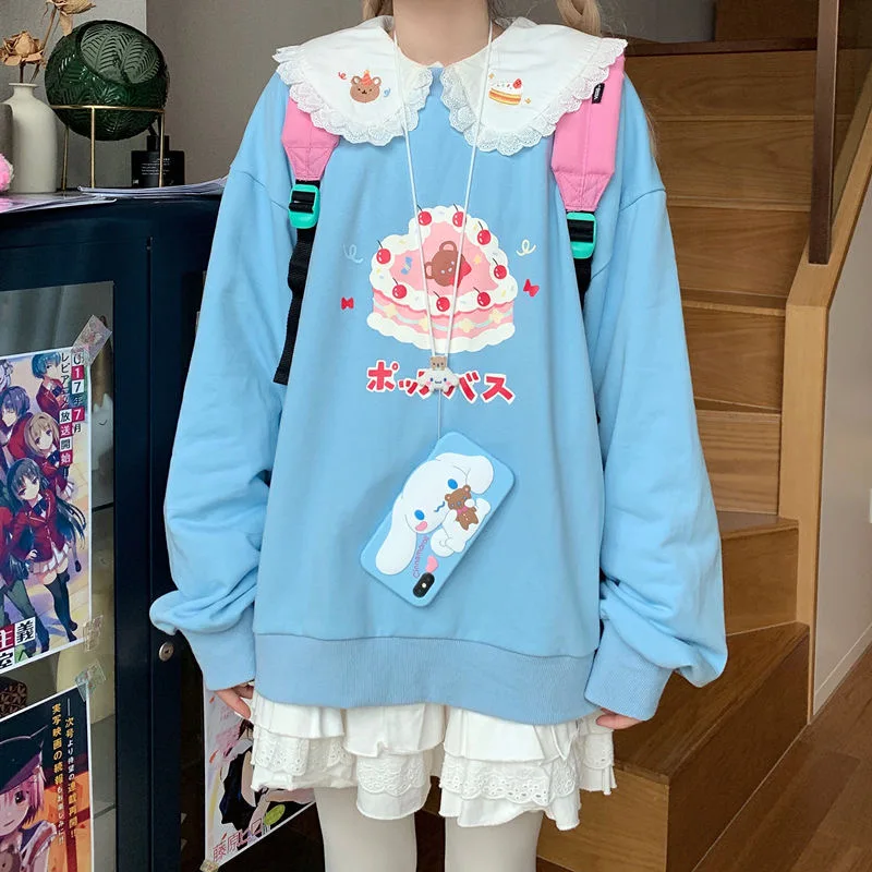 Strawberry Cream Cake Kawaii Sweater - 1 - Kawaii Mix