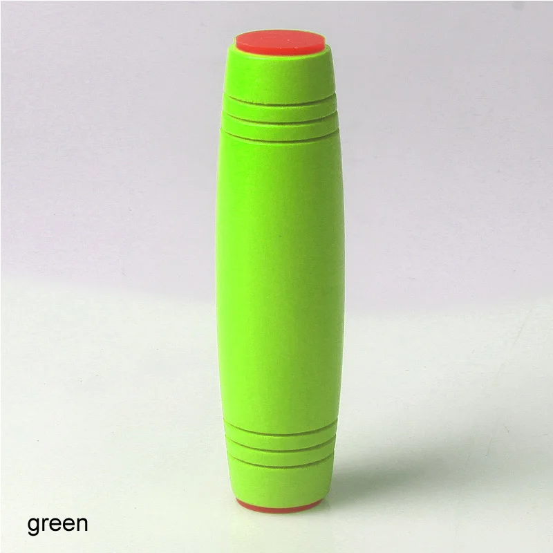 Деревянный Непоседа смешной ручной Спиннер снятие стресса флип-палка ручной декомпрессии концентрат игрушка японская Скалка палка игрушка - Цвет: Зеленый