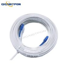 

10M-500M FTTH drop fiber optic cable 2 steel 1-core SC/UPC-SC/UPC G652d indoor drop fiber jumper