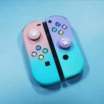 

YX-2966 Brand New Crystal Transparent Joycon Joystick Cap With ABXY Buttons For Nintend Switch NS Joycon Repair