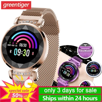 

SL08 Women Smart Watch IP68 Waterproof Heart Rate Monitor Smart Bracelet Fitness Tracker Fashion Smartwatch Lady Wristwatch.