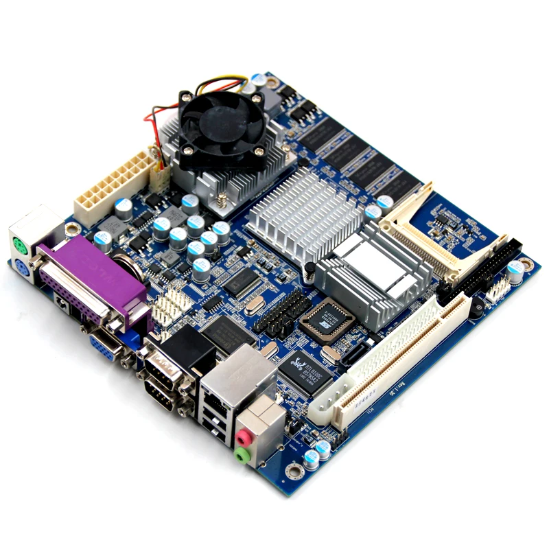 Материнская плата Celeron M дешевая мини материнская itx для сервера 1U 512 МБ lvds 6 * USB