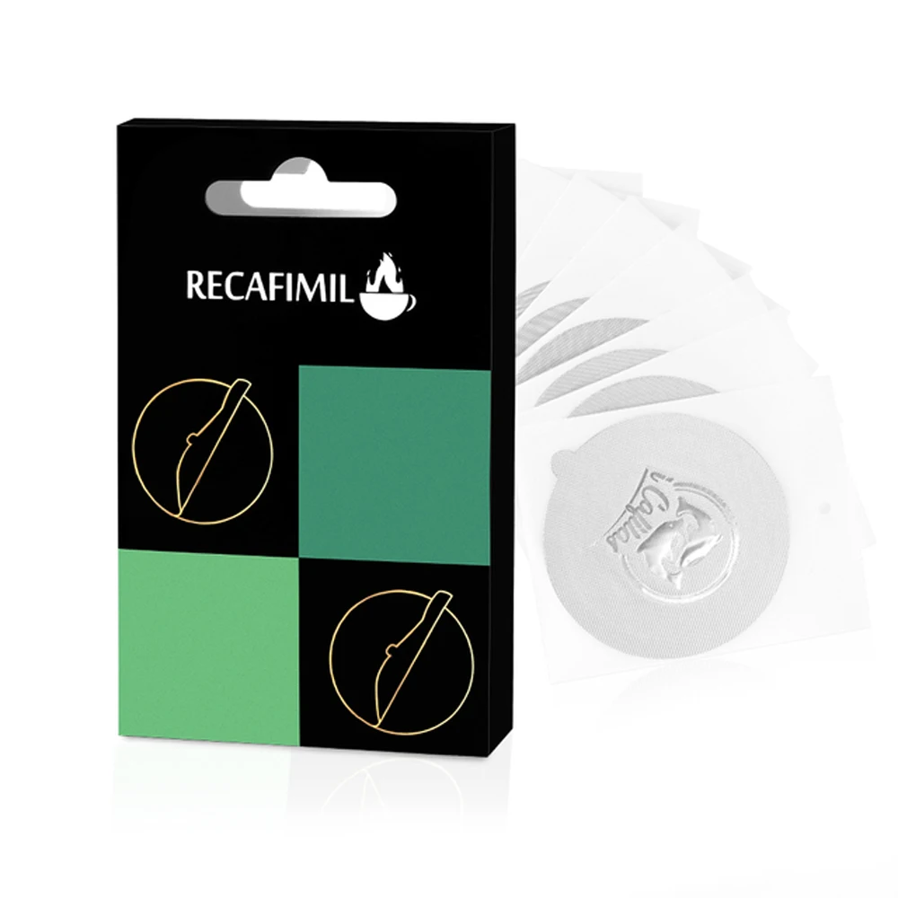Reusable Vertuo Coffee Capsule Refillable Coffee Pod Holder With Aluminum Foil Seals Lid Compatible With Nespresso Vertuoline