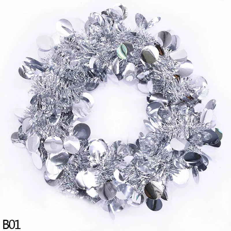 B01 2 м цветная Рождественская Верхняя лента Новогодняя Рождественская Верхняя лента гирлянда на день рождения, свадьбу, вечеринку, висящий флаг, украшения, принадлежности 7 - Цвет: B01